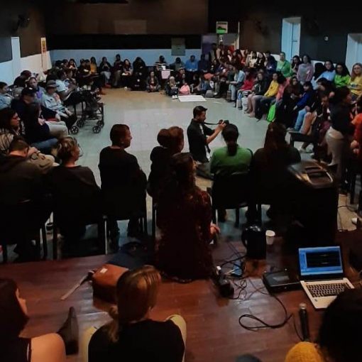 Imagen general de la plenaria del 5to encuentro de usuarixs de salud mental